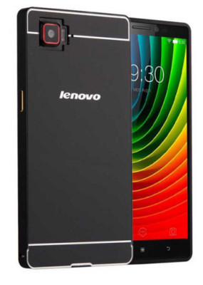Добави още лукс Бъмпъри за телефони Луксозен алуминиев бъмпър с твърд гръб за Lenovo Vibe Z2  черен